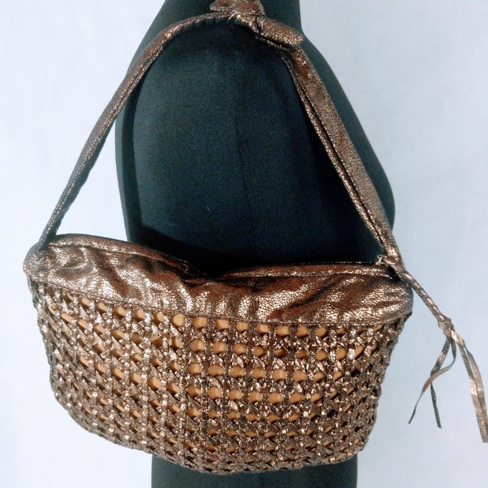 Isaac Mizrahi For Target Bagett Top Handle Handbag Weaved